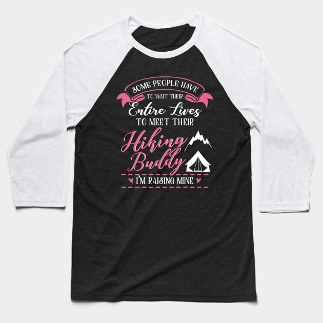 Hiking Mom and Baby Matching T-shirts Gift Baseball T-Shirt by KsuAnn